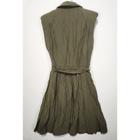 Calvin Klein Women's Preppy Classy Dress Green Size 4 - Picture 4 of 4